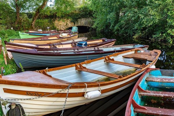 Old wooden boats in Killarney National Park-Ireland